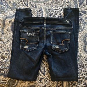 AE Superlow Jegging Size 4 Distressed Low-rise